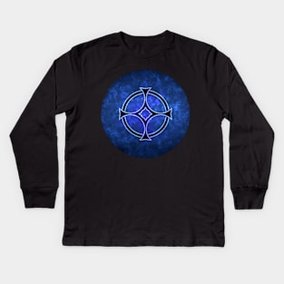 Solar Cross out of the Ether Kids Long Sleeve T-Shirt